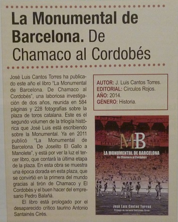 Detalle de la reseña en las páginas de APLAUSOS.